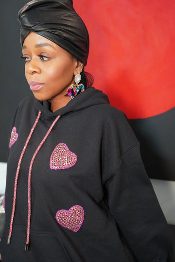 LIMITED EDITION: LOVE HOODIE IN ROSE